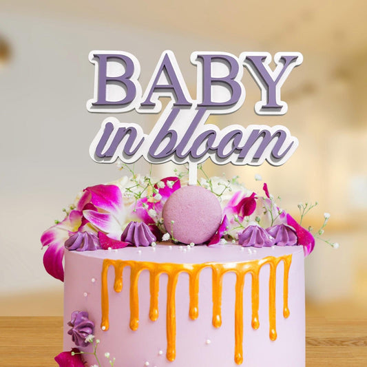 Baby in Bloom Cake Topper
