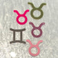 Zodiac Sign Acrylic Treat & Cake Charms
