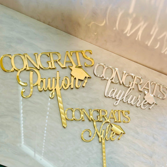 Graduation Cake Charm & Topper