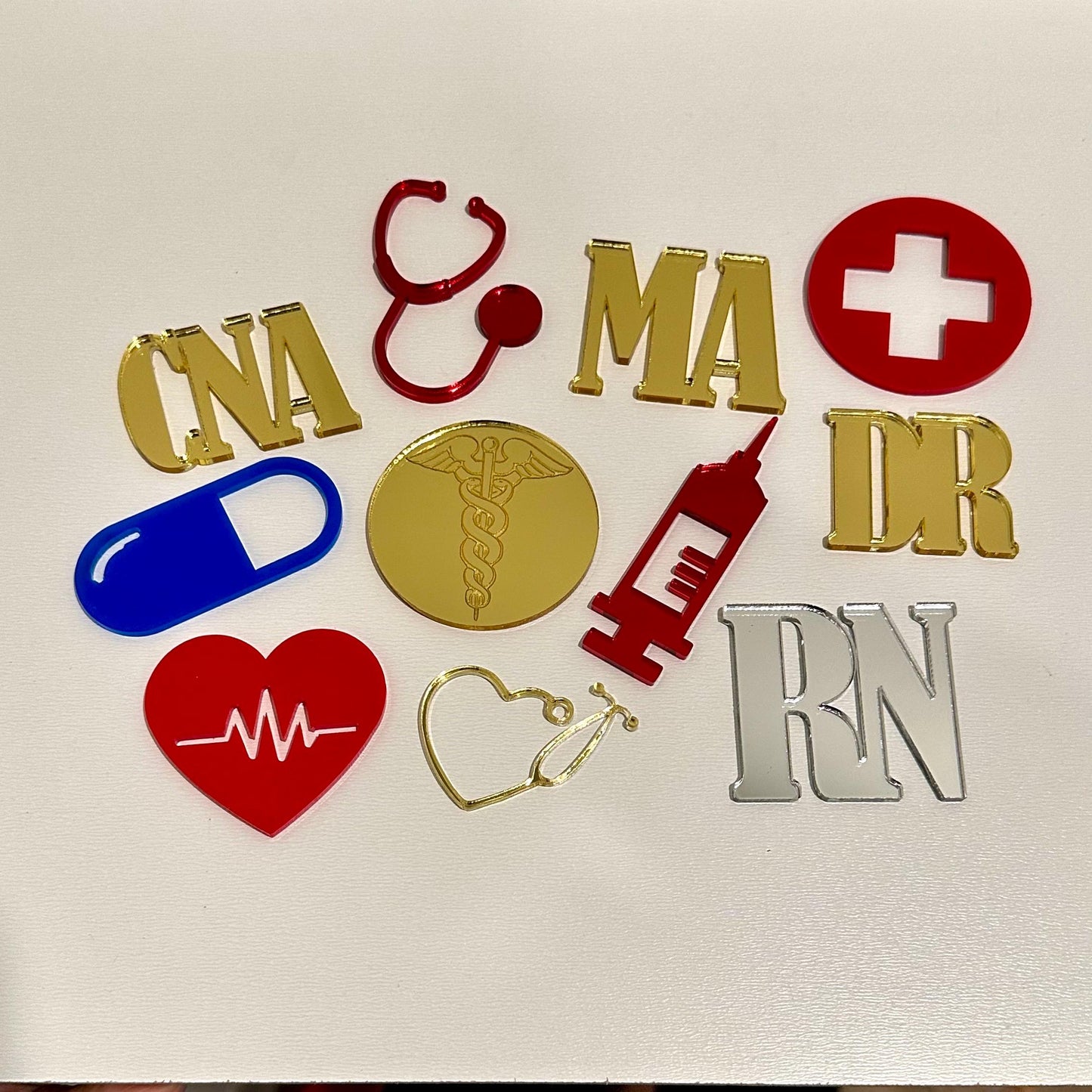 Medical Themed Cupcake Toppers