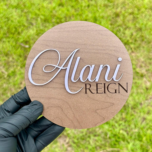 Baby Name Announcement Sign