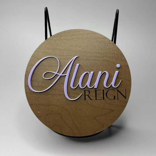 Baby Name Announcement Sign