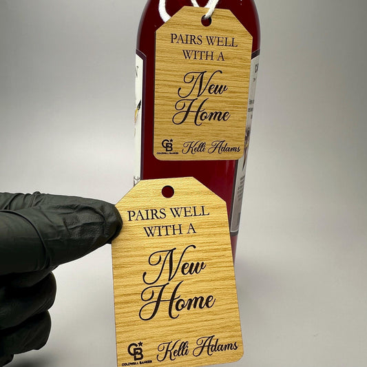 Realtor Wine Tags