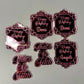 Mirror Engraved Cupcake Toppers