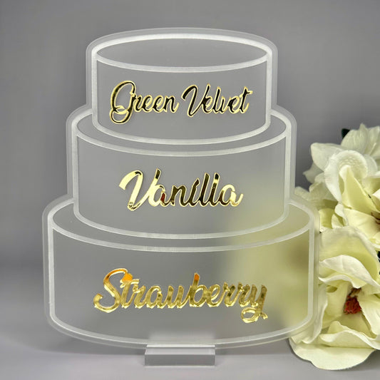 Cake Tier Sign