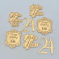 Mirror Engraved Cupcake Toppers