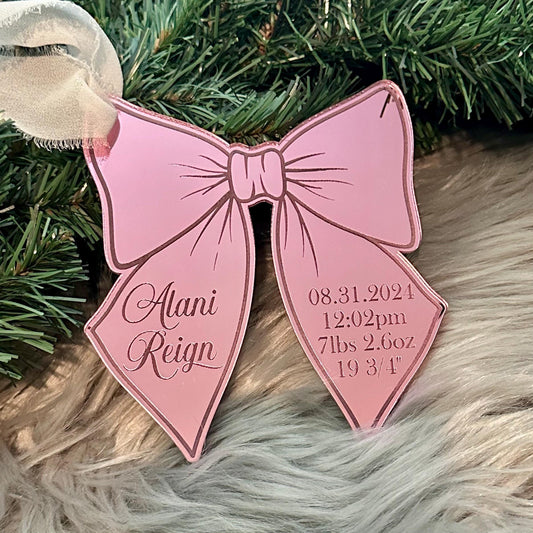 Newborn Girl Christmas Ornaments
