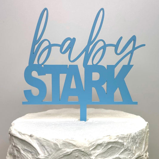 Baby Shower Name Cake Topper