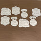Mirror Engraved Cupcake Toppers