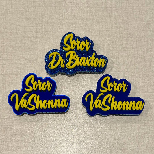 Greek D9 Inspired Name Pins