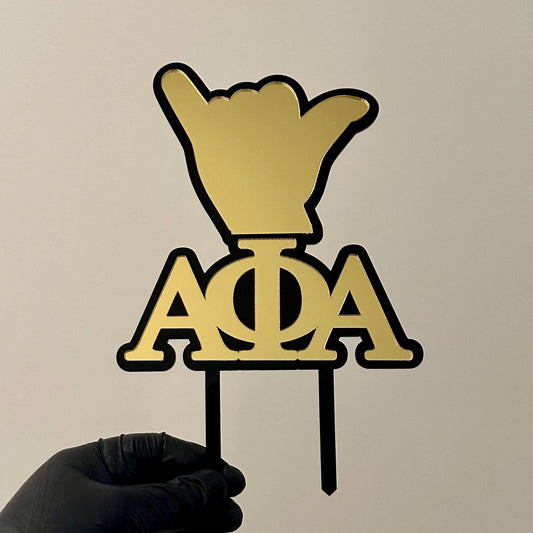 Alpha Phi Alpha Inspired Cake Topper