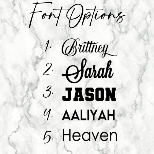 Mirrored Engraved Name Cupcake Toppers