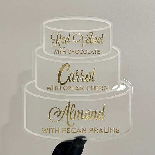 Cake Tier Sign