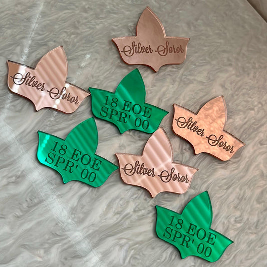 AKA Inspired Custom Engraved Cupcake Toppers
