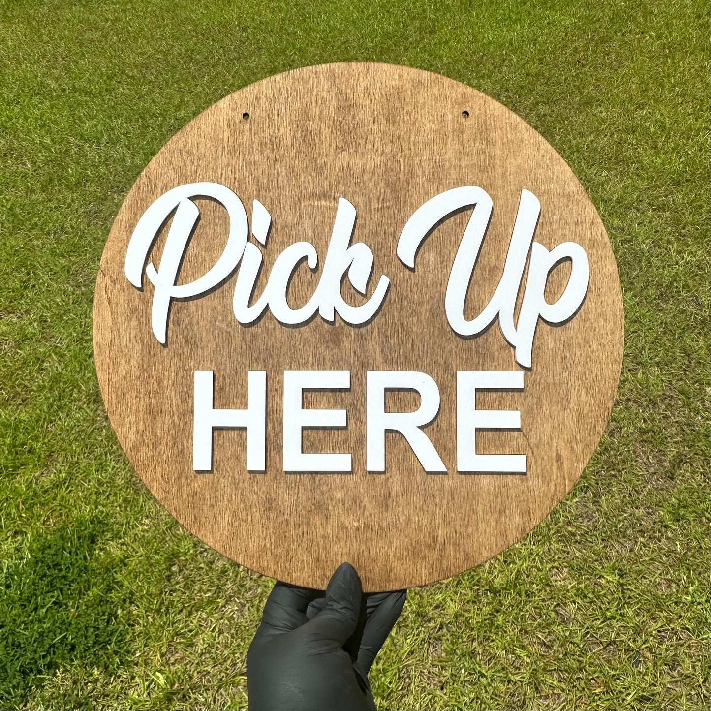 Personalized Pick Up Here Sign | Order Here Sign | Enter Here Sign | Custom Wooden Business Sign | Retail Store, Boutique & Small Business Decor