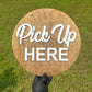 Personalized Pick Up Here Sign | Order Here Sign | Enter Here Sign | Custom Wooden Business Sign | Retail Store, Boutique & Small Business Decor