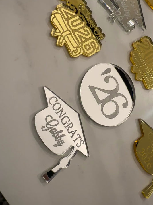 2026 Graduation Cupcake Toppers