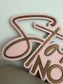 Personalized Baby Nursery Name Sign | Custom Wood & Acrylic Nursery Wall Decor